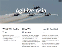 Tablet Screenshot of agilive.asia